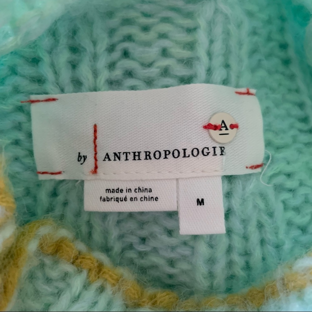 SOLD!! Anthropologie Perri ombré Alpaca tunic sweater mock neck NWOT mint - Picture 12 of 15